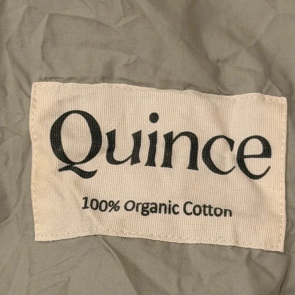 Quince Organic Cotton Drawstring Storage Dust Bag Sage Green Travel‎ O